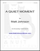 A Quiet Moment piano sheet music cover